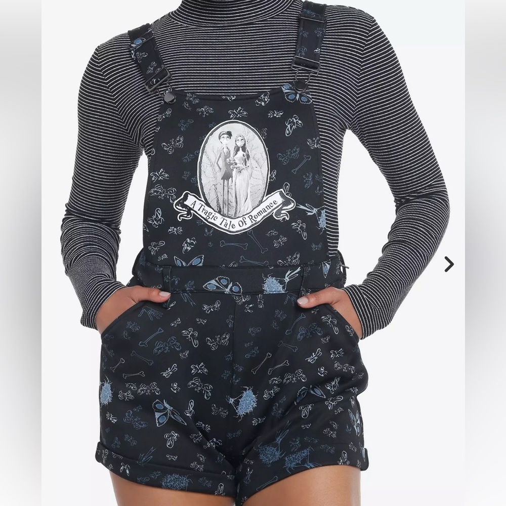 Corpse Bride Short Overalls